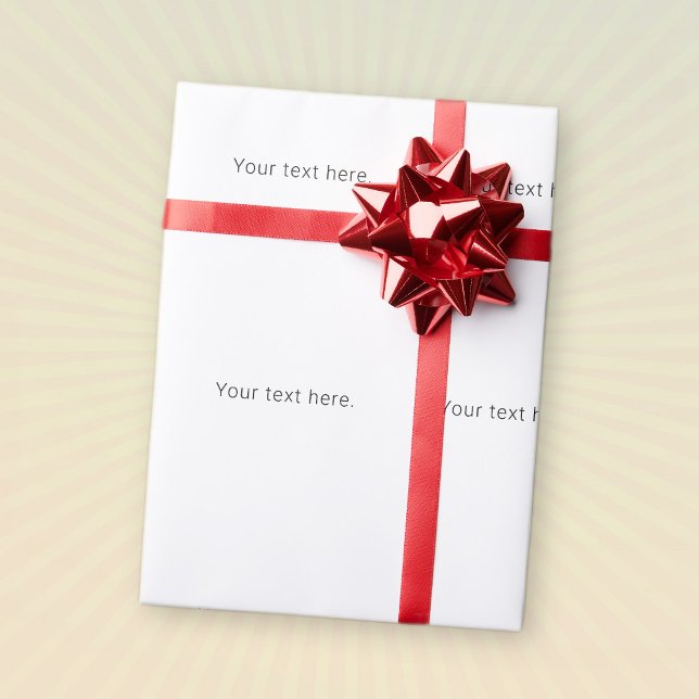 Simple Minimalistic Editable Name or other Text Wrapping Paper (Creator Uploaded)