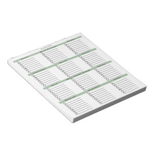 Simple & Minimalistic Grocery Shopping List Notepad