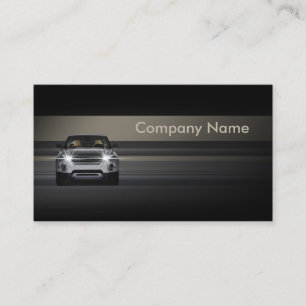 Simple Minimalistic Line Car Business Card