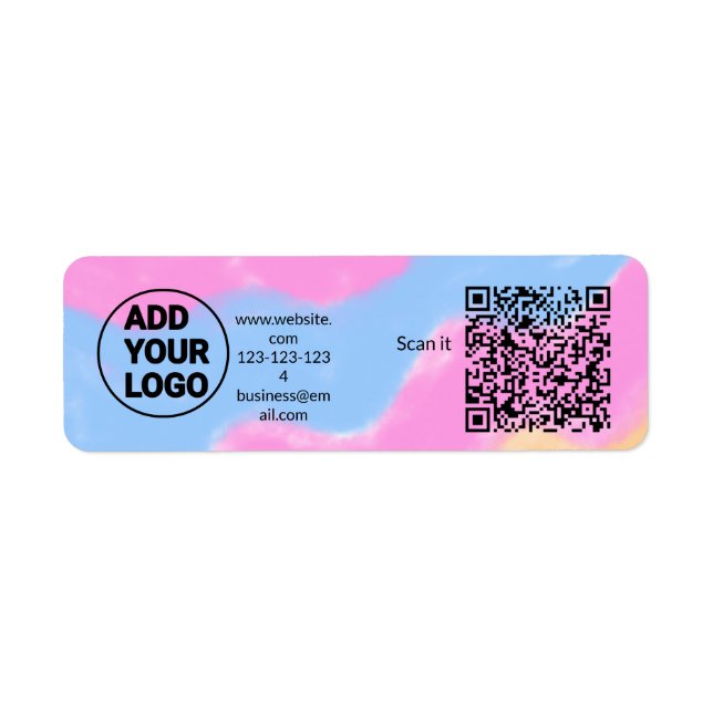 Simple minimum q r code ajouter logo code d'analys (Devant)