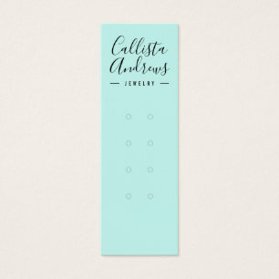 Simple Mint Black Multiple Earring Display Card