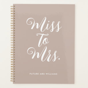 Simple Miss à Mme Modern Wedding planner Carnet