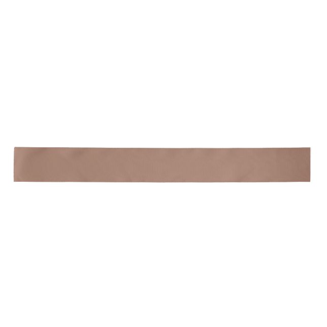 Simple Mocha Brown Mousse Satin Ribbon (Front)