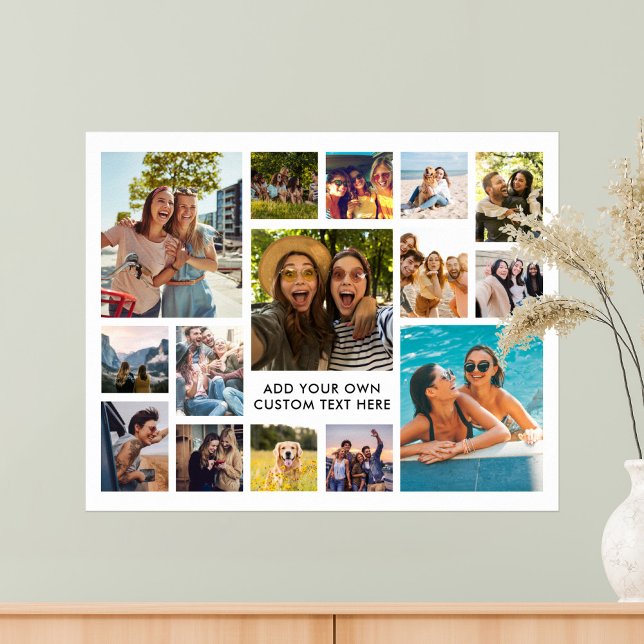 Simple Modern 15 Photo Collage Poster (Creator Uploaded)