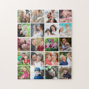 Simple Modern 20 Instagram Photo Collage   Jigsaw Puzzle