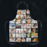 Simple Modern 29-Photo Collage Medium Apron<br><div class="desc">Simple modern medium size photo collage apron,  featuring 29 photos (the 4 photos cut off at the edges of the top of the apron are repeated at the bottom). If you need any help customizing this,  please message me using the button below and I'll be happy to help.</div>