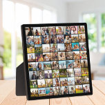 Simple Modern 64 Photo Collage Plaque<br><div class="desc">Create your own personalized photo collage plaque featuring 64 of your favourite pictures.</div>