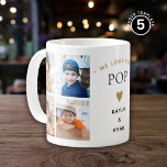 Simple Modern 8 Photo Collage We Love You Pop Coffee Mug<br><div class="desc">The Modern 8 Photo Collage We Love You Pop mug is the perfect personalized holiday gift from grandkids to their grandfather. This modern and minimalist simple template allows you to showcase 8 photos of your grandchildren while also including their names. This mug is a wonderful Grandparents Day keepsake or a...</div>
