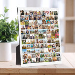 Simple Modern 99 Photo Collage Plaque<br><div class="desc">Create your own personalized photo collage plaque featuring 99 of your favourite pictures.</div>