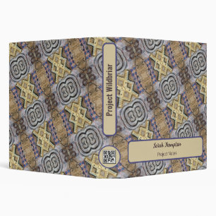 Simple Modern Abstract Accents QR Code or Logo Binder