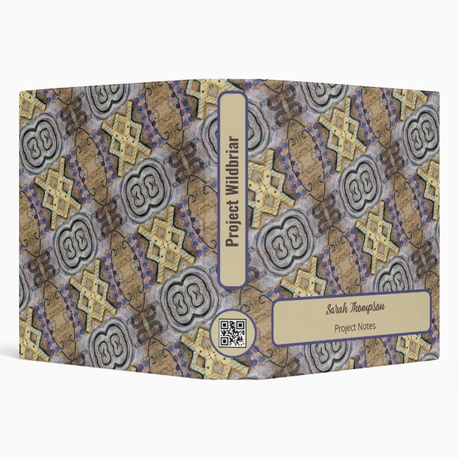 Simple Modern Abstract Accents QR Code or Logo Binder (Background)