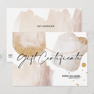 Simple Modern Abstract Certificate Gift Card