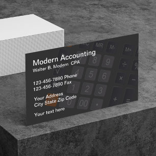 Simple Modern Accountant CPA Business Cards