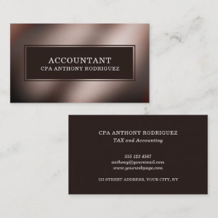 Simple Modern Accounting Professional Business Card