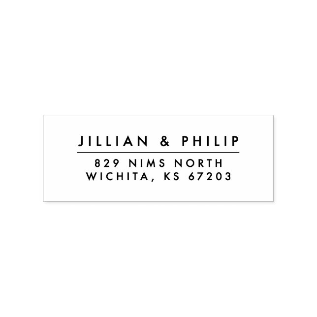 Simple & Modern Address Stamp (Imprint)