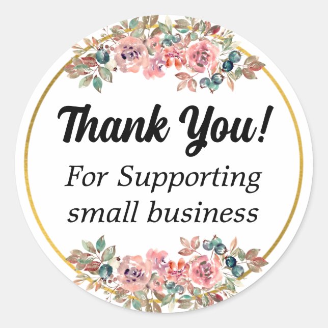 Simple Modern and Minimalist Classic Round Sticker (Front)