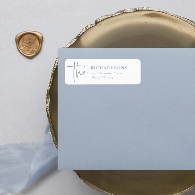 Simple Modern and Minimalist Dusty Blue and White (Creator Uploaded)