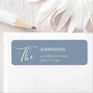 Simple Modern and Minimalist   Dusty Blue Wedding