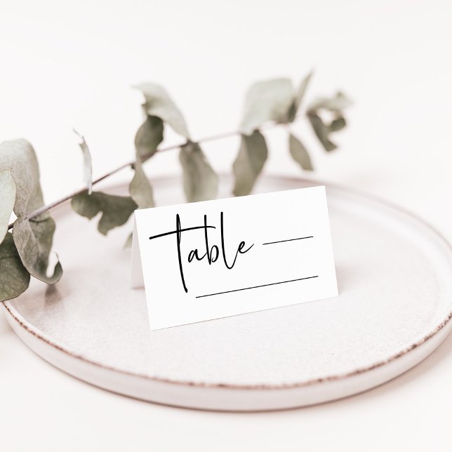 Simple Modern and Minimalist | Wedding Place Card (Creator Uploaded)