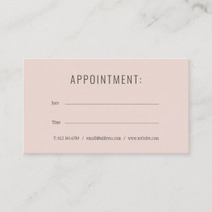 Simple Modern Appointment Card