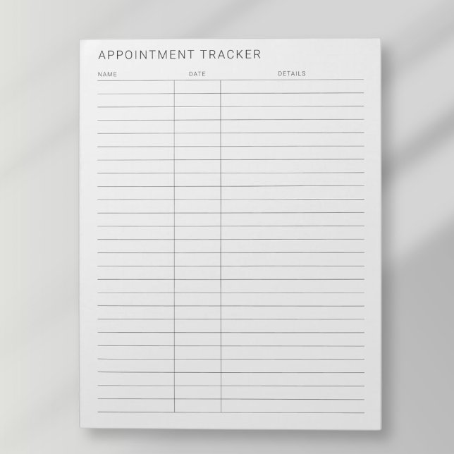 simple modern appointment tracker \ reminder notepad (Creator Uploaded)