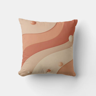 Simple Modern Art Illustration Throw Pillow