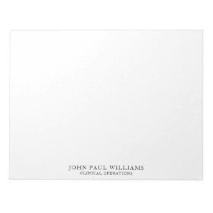 Simple Modern Basic Professional Clean Name Title Notepad