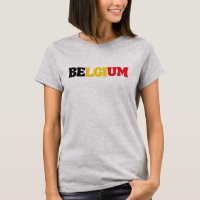 Simple Modern Belgium National Flag Apparel