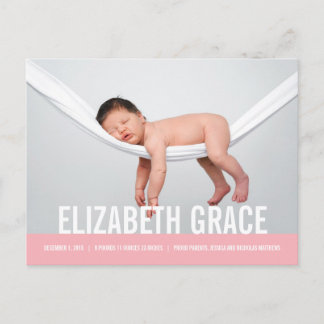 SIMPLE Modern Birth Announcement