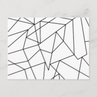Simple Modern Black and White Geometric Pattern