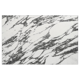 Simple Modern Black and White Marble Stone Fabric