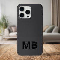Simple Modern Black Initial Monogram
