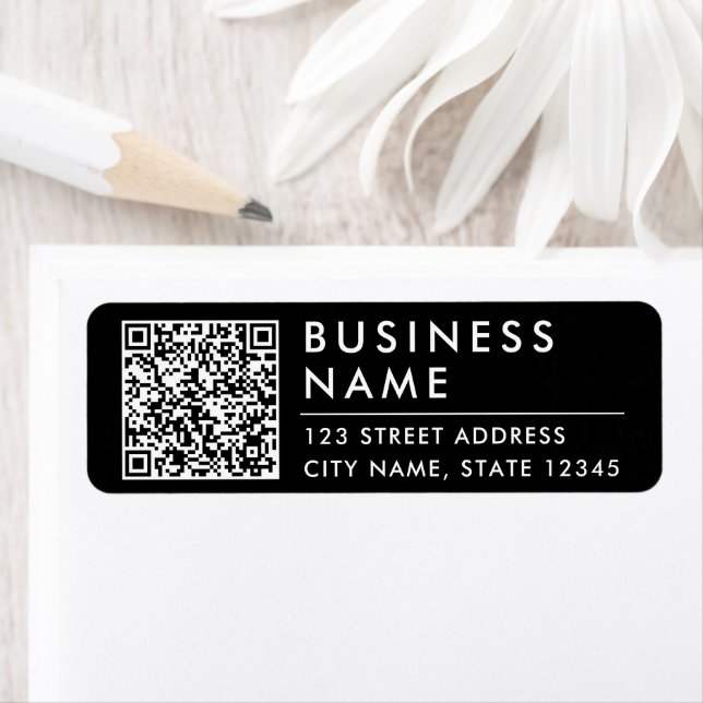  Simple Modern Black White Minimalist Web QR Code (Insitu)