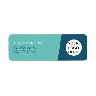 Simple Modern Blue Green Professional Address