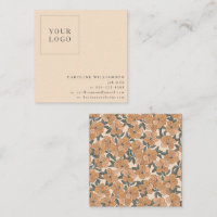 Simple Modern Boho Floral Logo Feminine