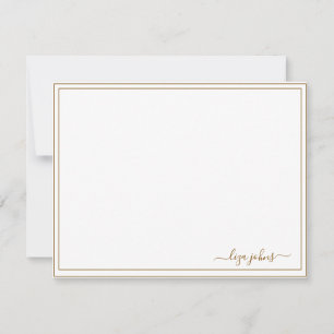 Simple Modern Brown Script Professional Card