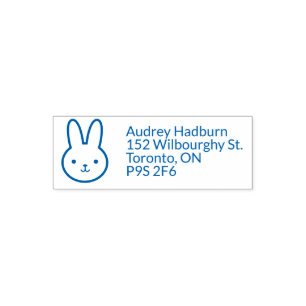 Simple Modern Bunny Rabbit Self-inking Stamp