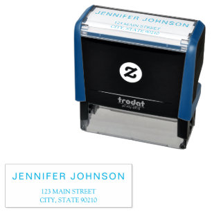 Simple Modern Business Address  Self-inking Stamp