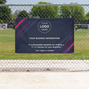 Simple Modern  Business Event Logo Text Banner