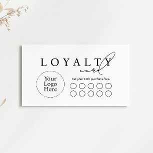 Simple Modern Business Flat Loyalty Card