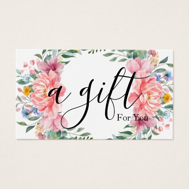 Simple & Modern Business Gift Certificate (Front)