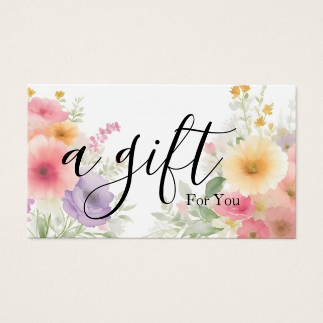 Simple & Modern Business Gift Certificate (Front)