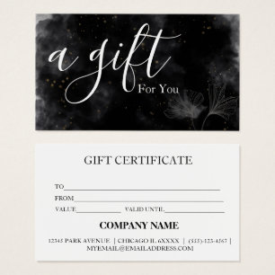 Simple & Modern Business Gift Certificate