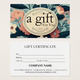 Simple & Modern Business Gift Certificate