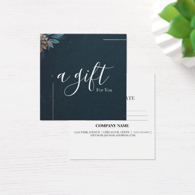 Simple & Modern Business Gift Certificate (Desk)