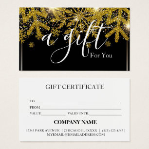 Simple & Modern Business Gift Certificate