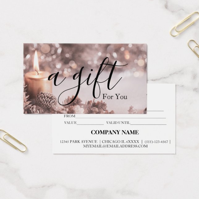 Simple & Modern Business Gift Certificate (Office)