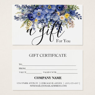 Simple & Modern Business Gift Certificate