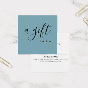 Simple & Modern Business Gift Certificate