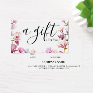 Simple & Modern Business Gift Certificate